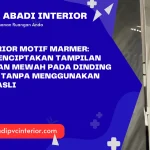 PVC Interior Motif Marmer: Solusi Menciptakan Tampilan Elegan dan Mewah pada Dinding Ruangan Tanpa Menggunakan Marmer Asli